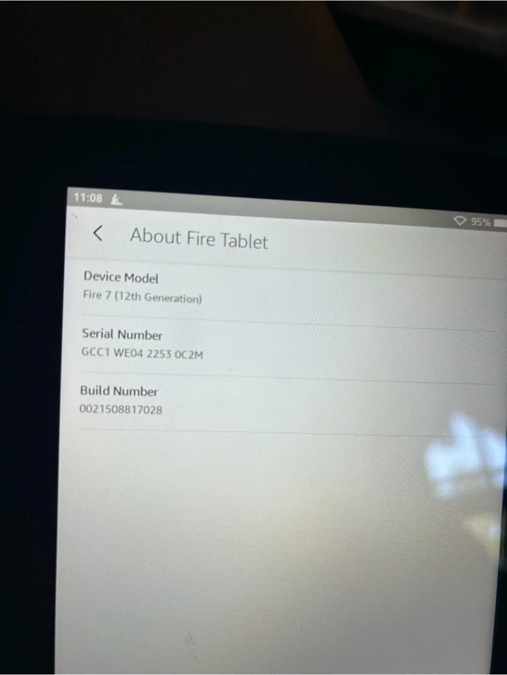 Amazon Fire Tablet with Bright Orange USB Charging Cable